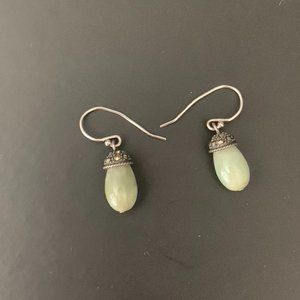 Jade dangle earrings
